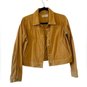 PacSun Mustard Yellow Corduroy Jean Jacket size S